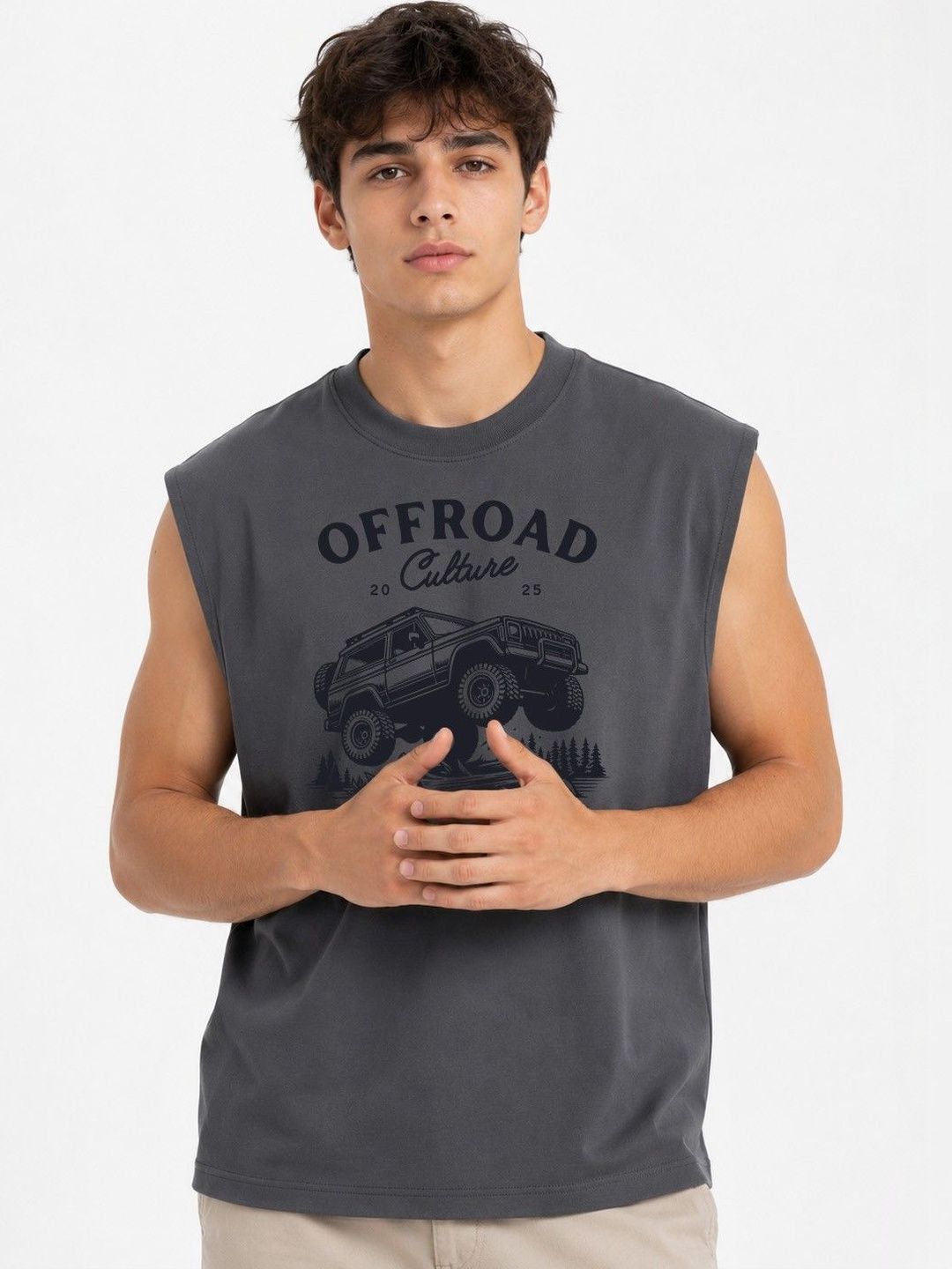 Moda Rapido Printed Cotton Gym Vest-picture-21