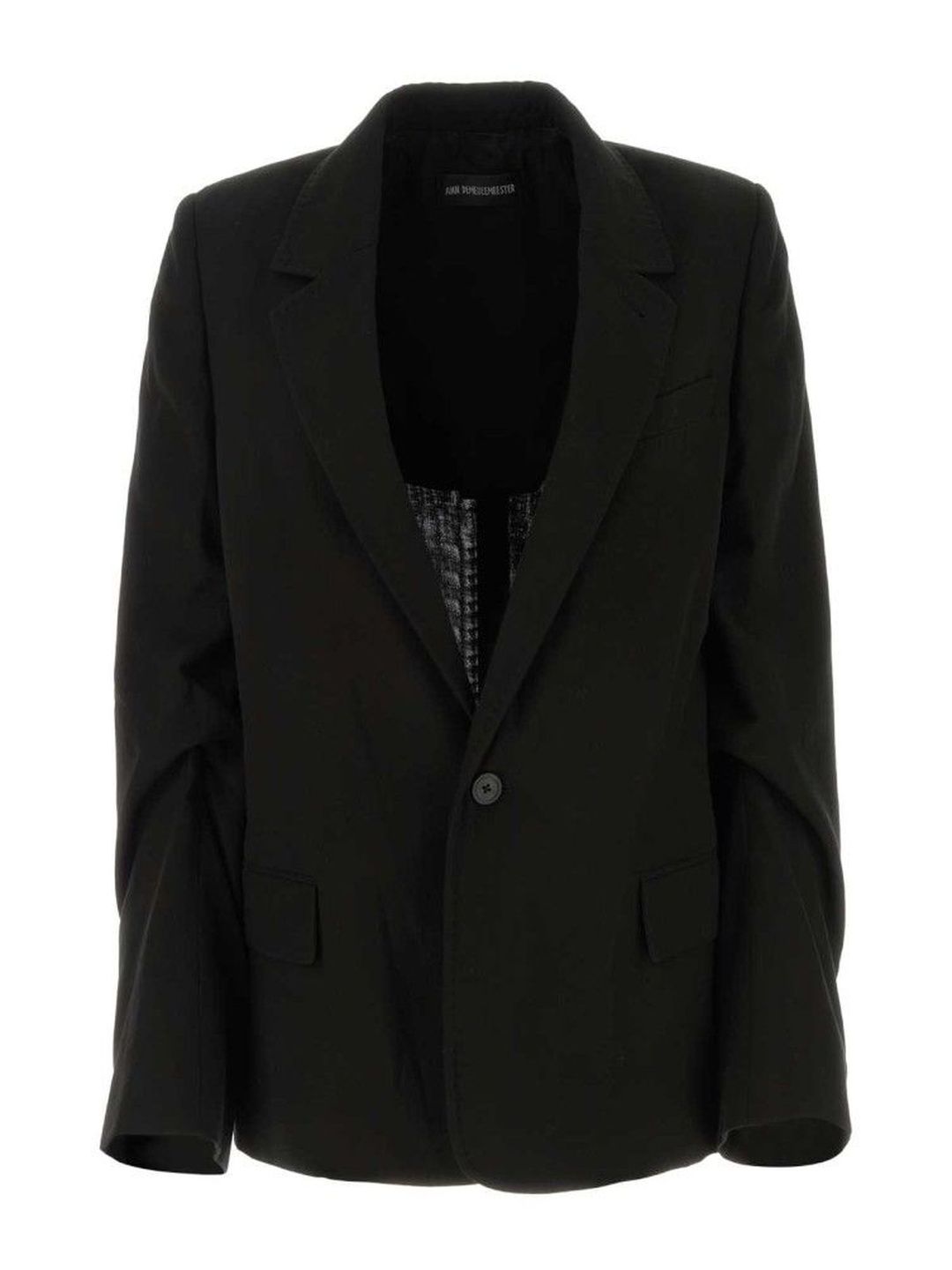 ann demeulemeester Black Sigle Breasted Blazer-picture-21