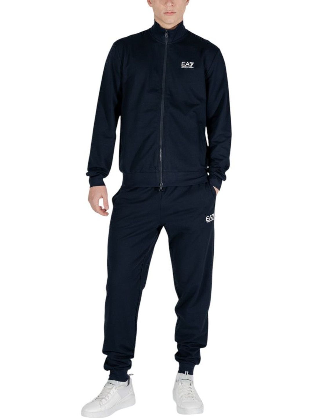ea7 emporio armani Dark Blue Cotton Solid Tracksuit-picture-37