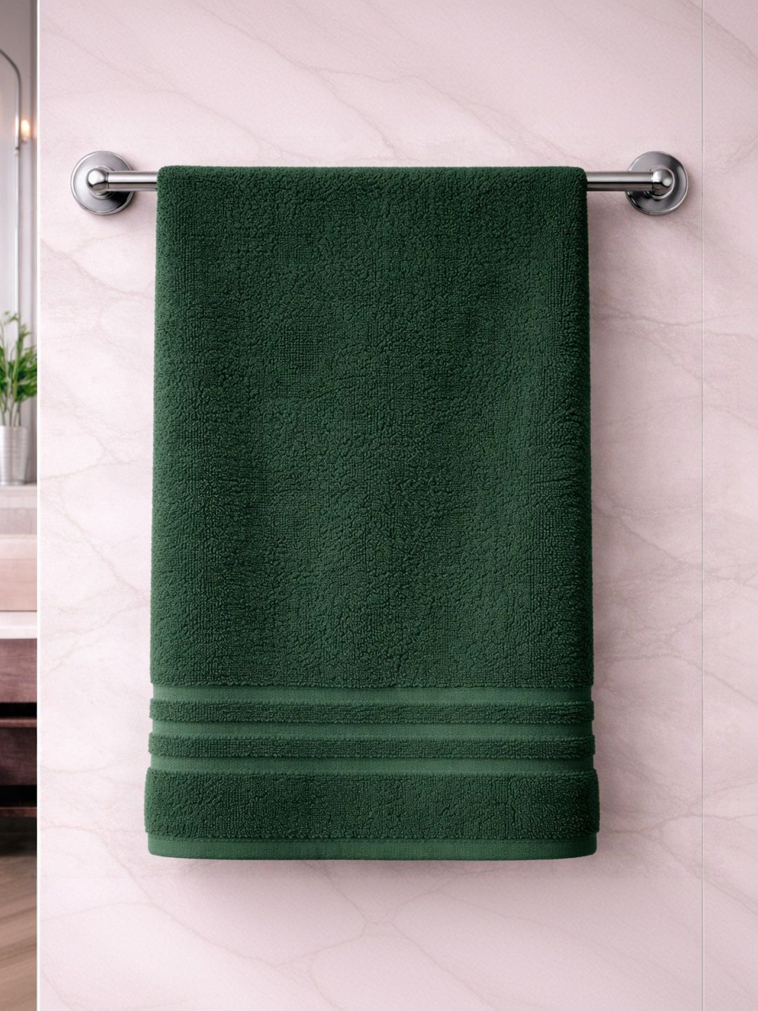 VAASINI Green 1 Terry Cotton 400 GSM Bath Towel-image-28