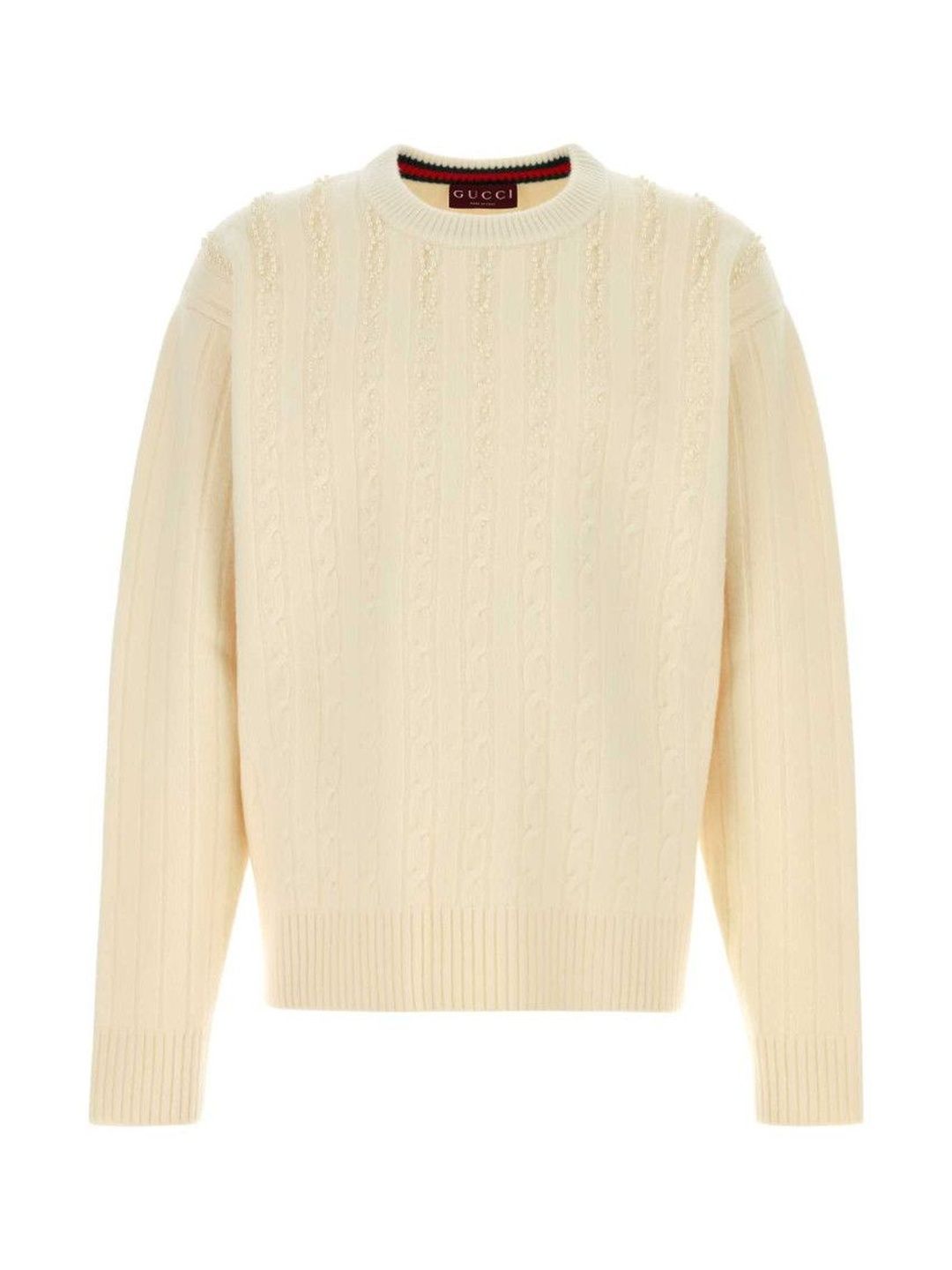 gucci Off White Textured Sweater-picture-11