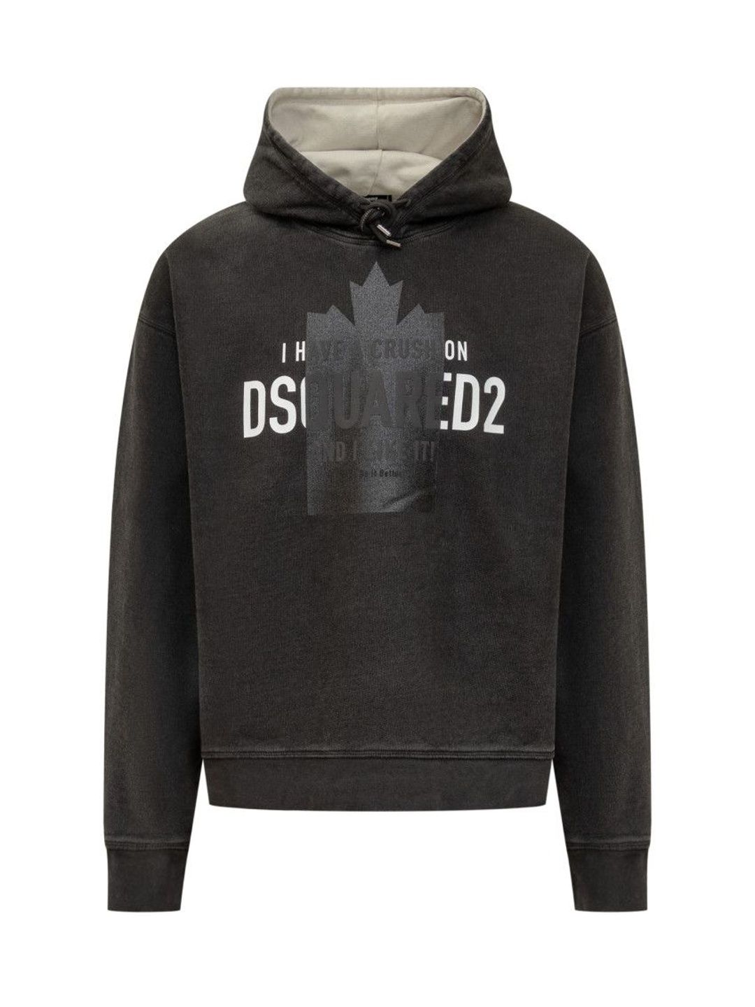 dsquared2 Black Logo Hood Sweatshirt-picture-27