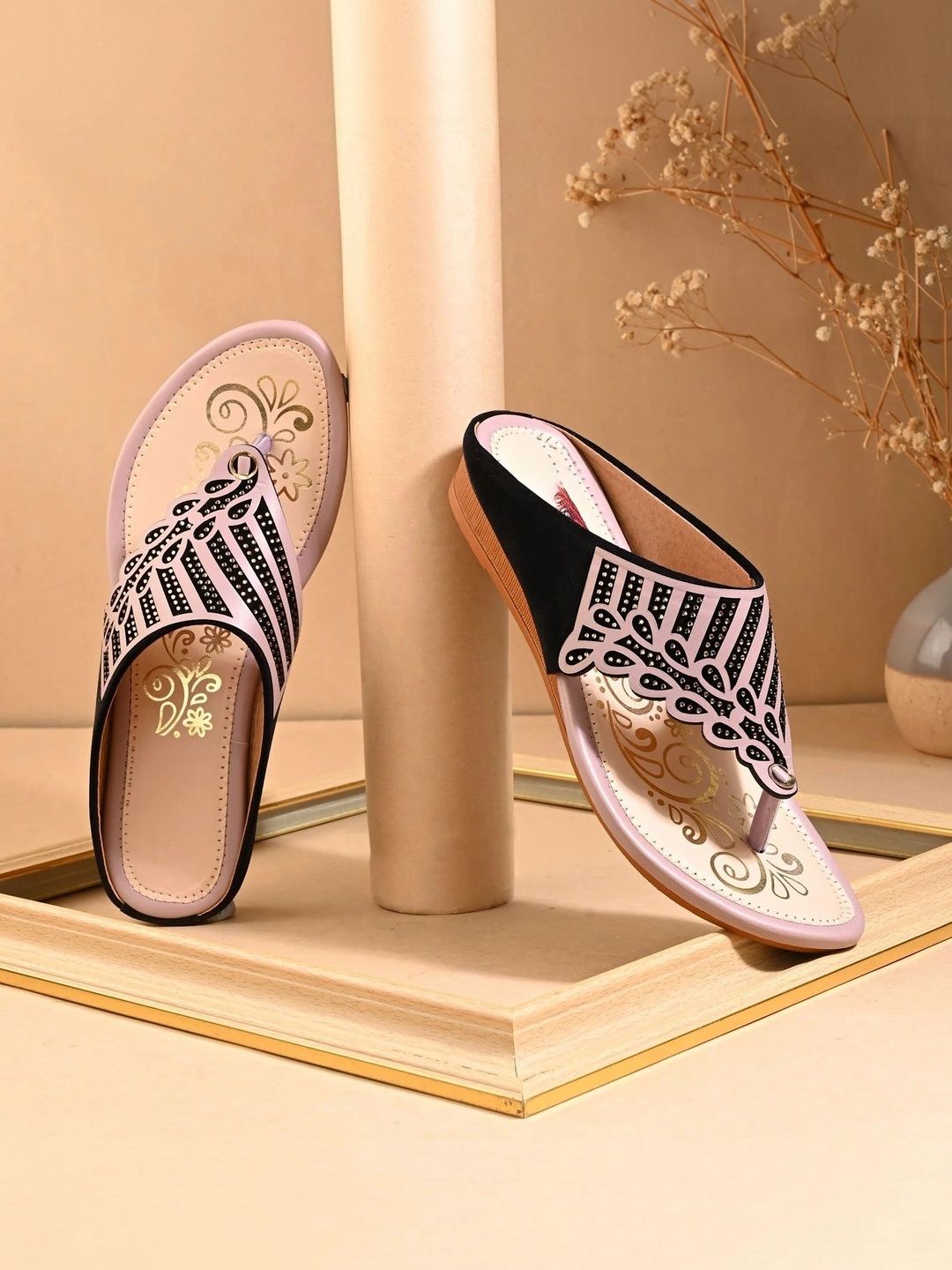 MADAM MAYA Women Embellished Open Toe Flats-picture-52
