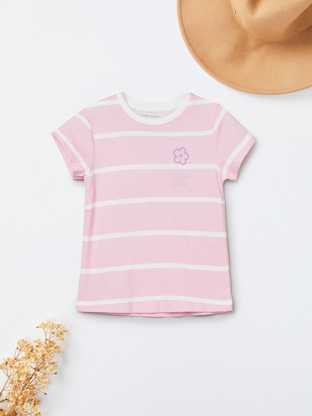 max Girls Striped Cotton T-shirt-picture-52