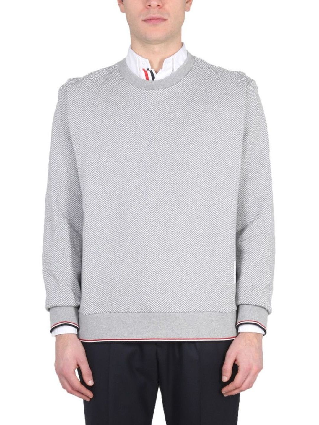 thom browne Grey Crew Neck Sweatshirt-picture-28
