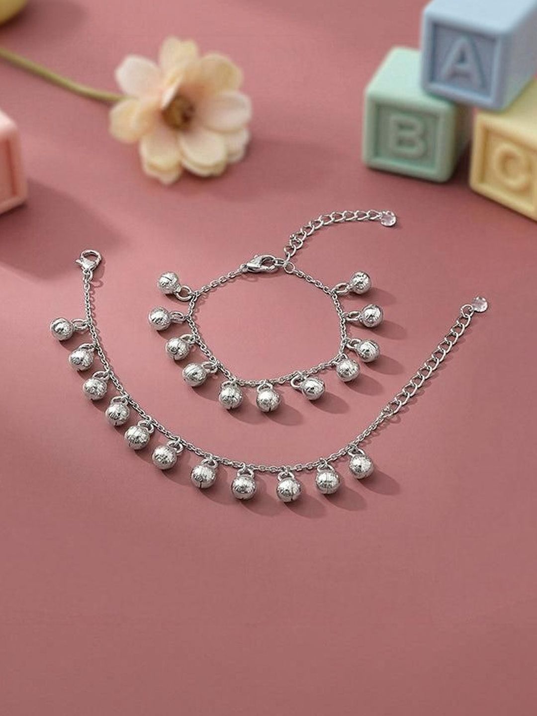 GIVA Rhodium-Plated Anklet-picture-50