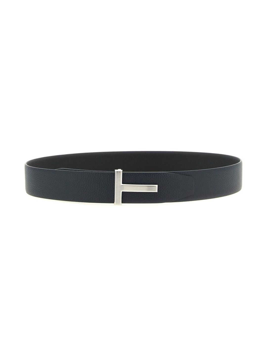 tom ford Navy Blue T Buckle Reversible Belt-picture-41