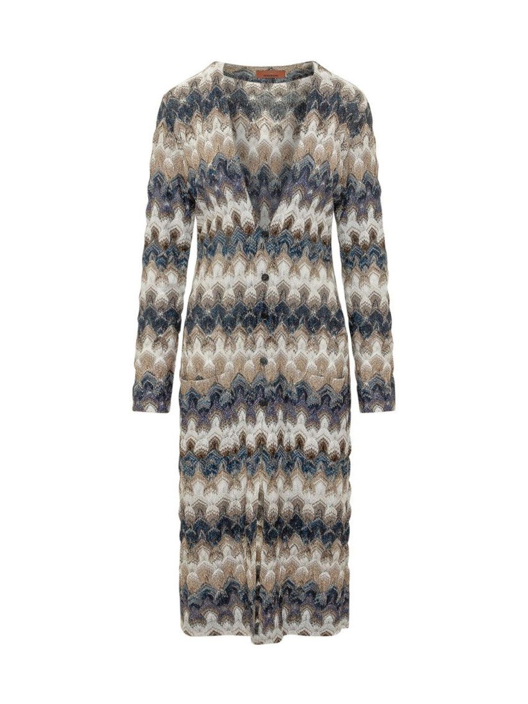missoni Multicolor Abstract Round Neck Cardigan-picture-49