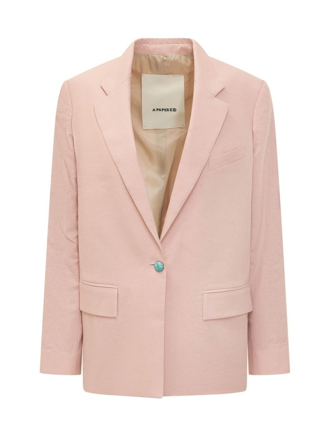 a paper kid Pink Notched Lapel Blazer-picture-17