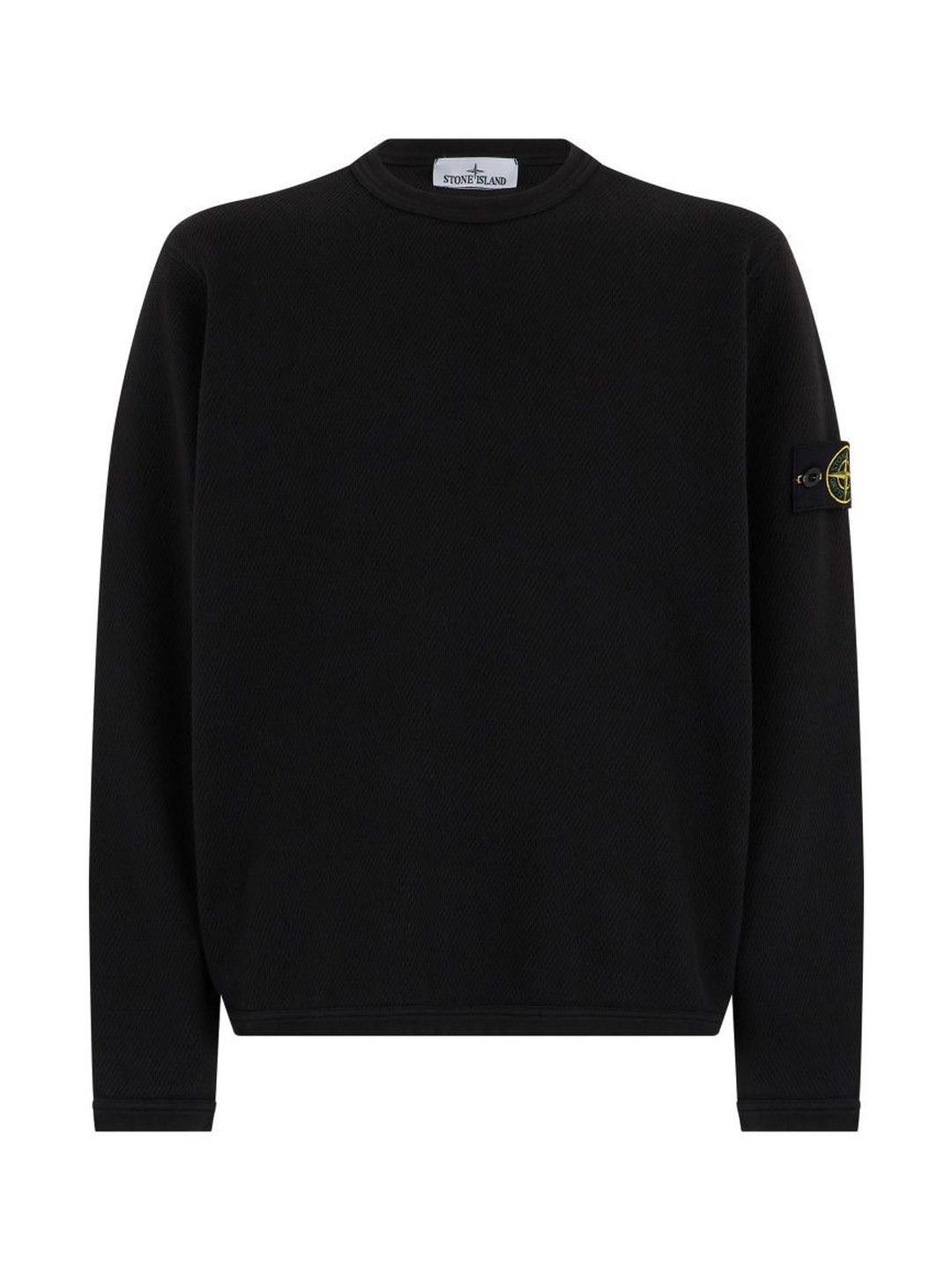 stone island Black Crew Neck Sweatshirts-picture-33