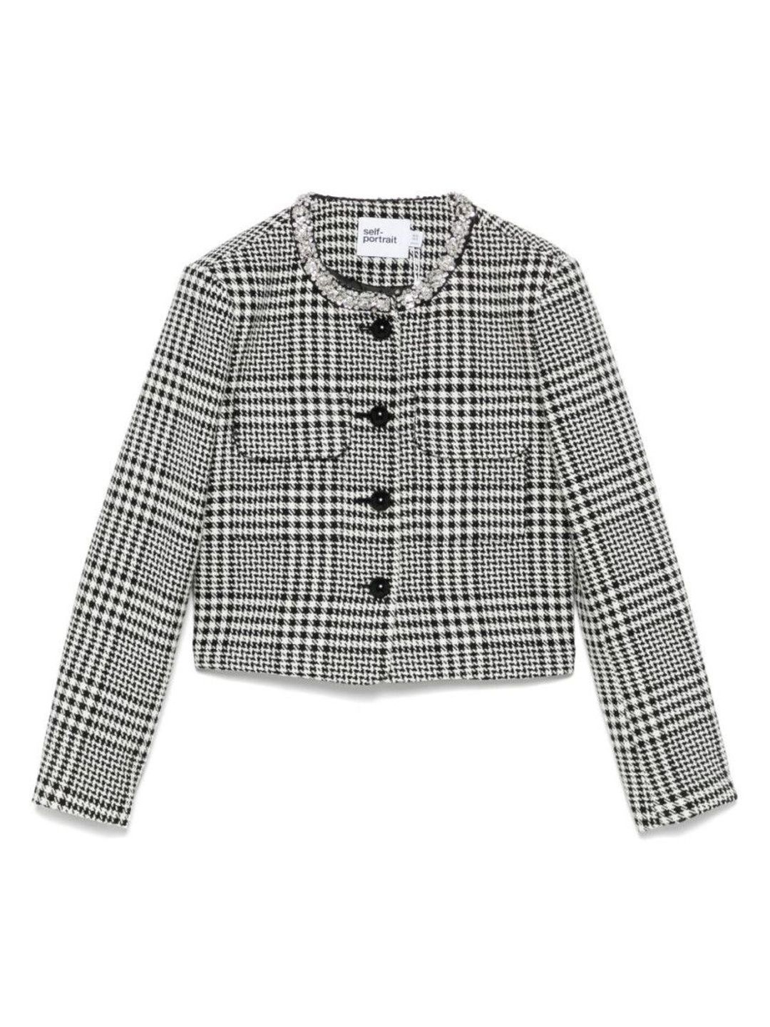 self-portrait Black Check Blazer-picture-29