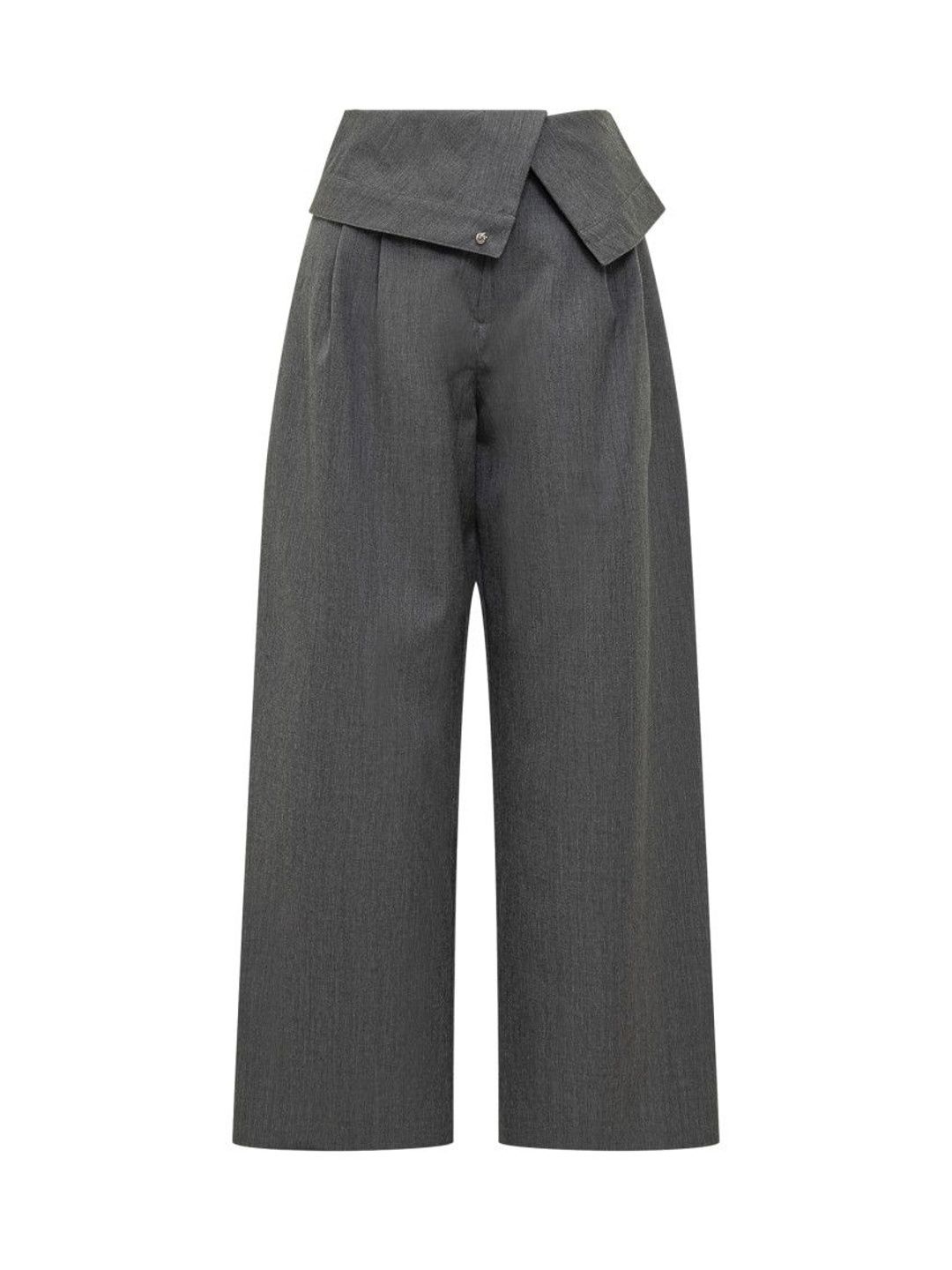 jw anderson Grey Wide Leg Flat Front Pants-picture-29