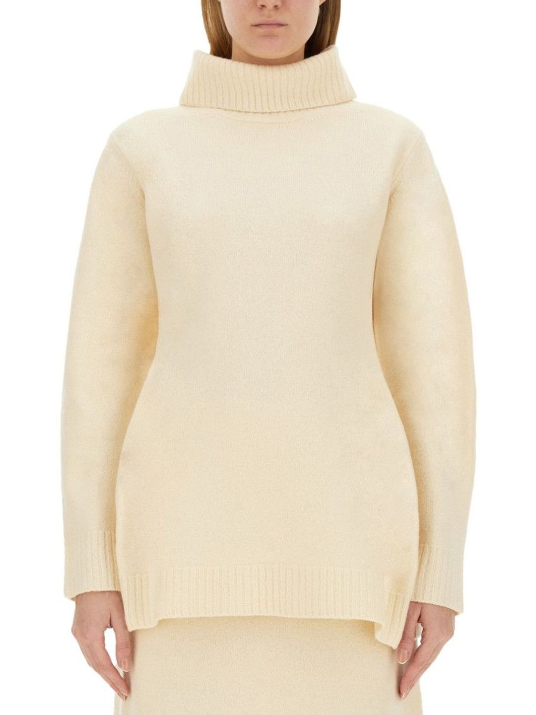 Ivory Solid Turtle Neck Sweater-image-21