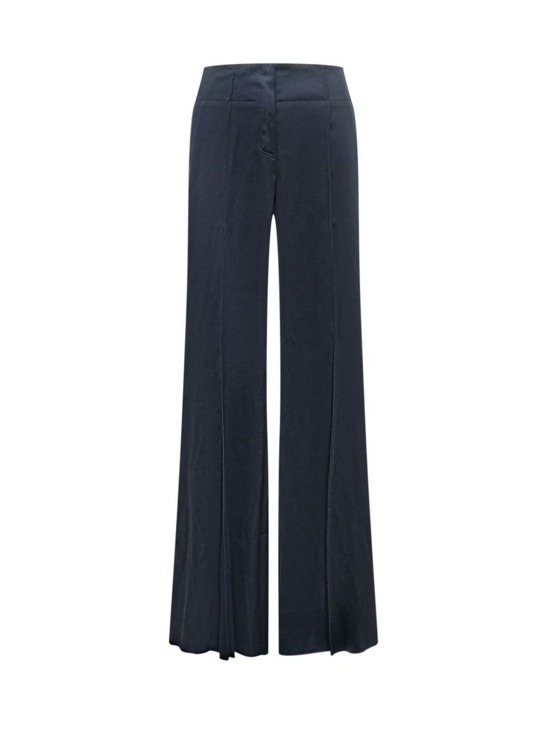 Blue Regular Flat Front Pants-image-48