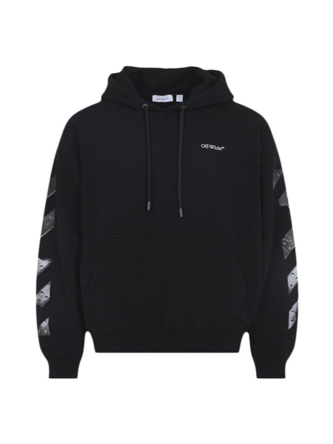 off-white Black Graphic Print Hoodie-picture-22
