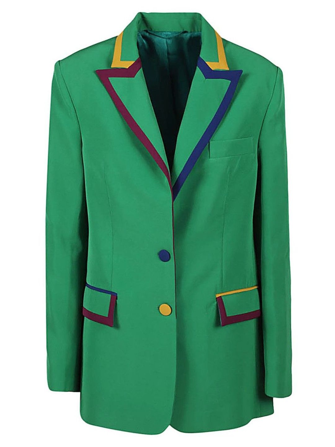 alessandro enriquez Green Single-breasted Blazer-picture-12