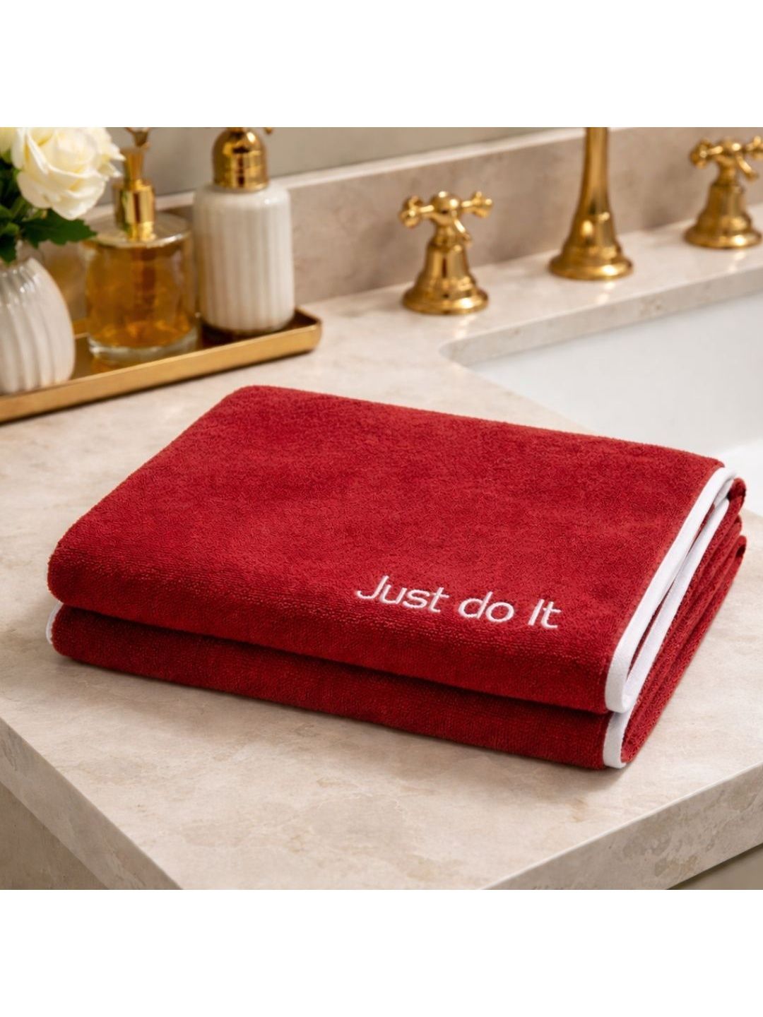 VAASINI Maroon 1 Printed 350 GSM Bath Towel-picture-39