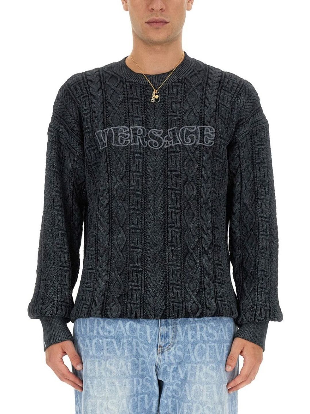 Dark Grey Logo Sweaters-image-30