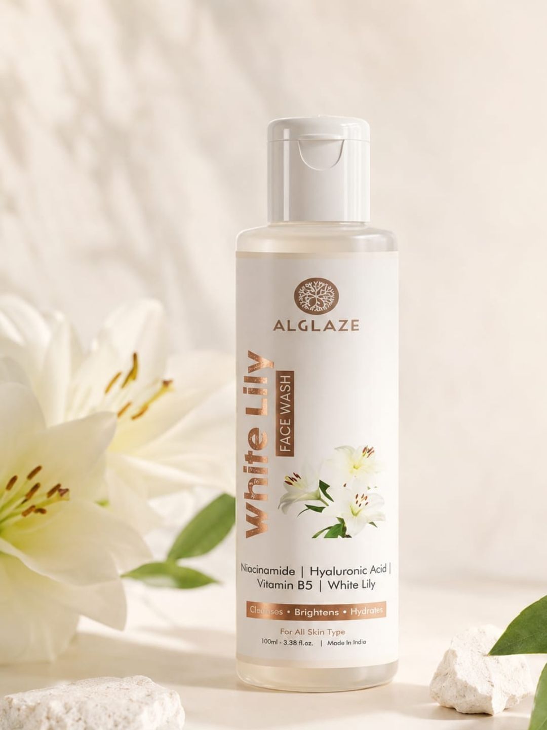 ALGLAZE White Lily Face Wash - 100 ml-picture-1