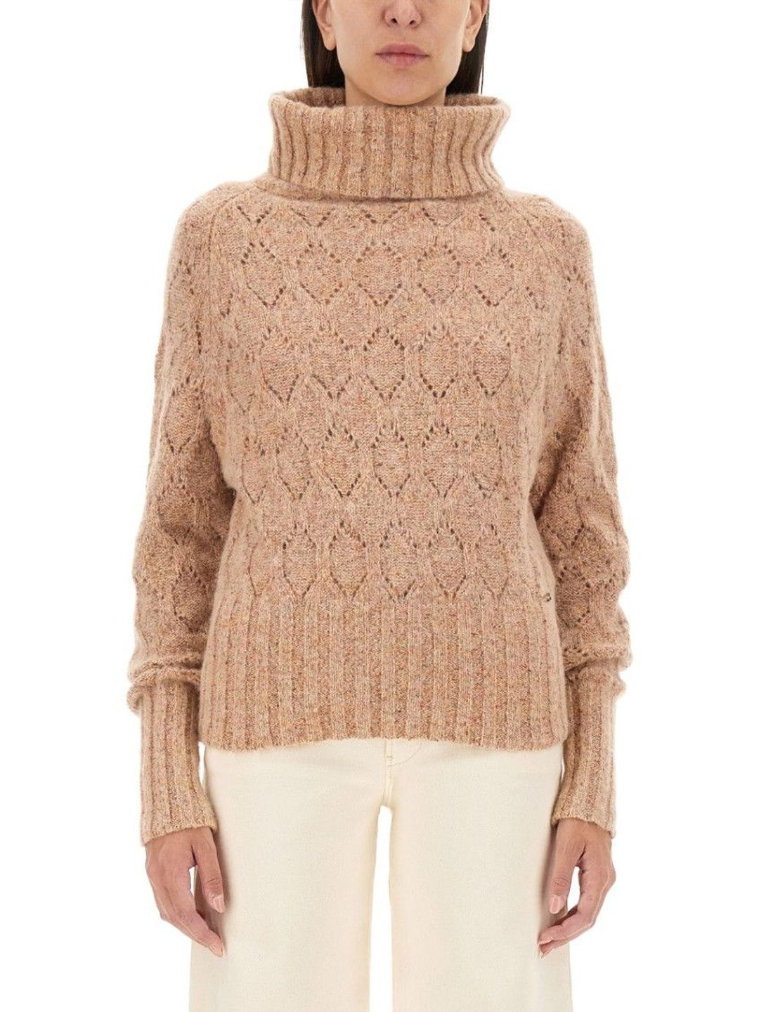 kiton Brown Knitted Turtle Neck Sweater-picture-52