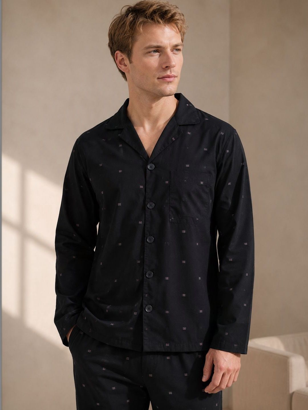 Hancock Men Printed Night suit-picture-26