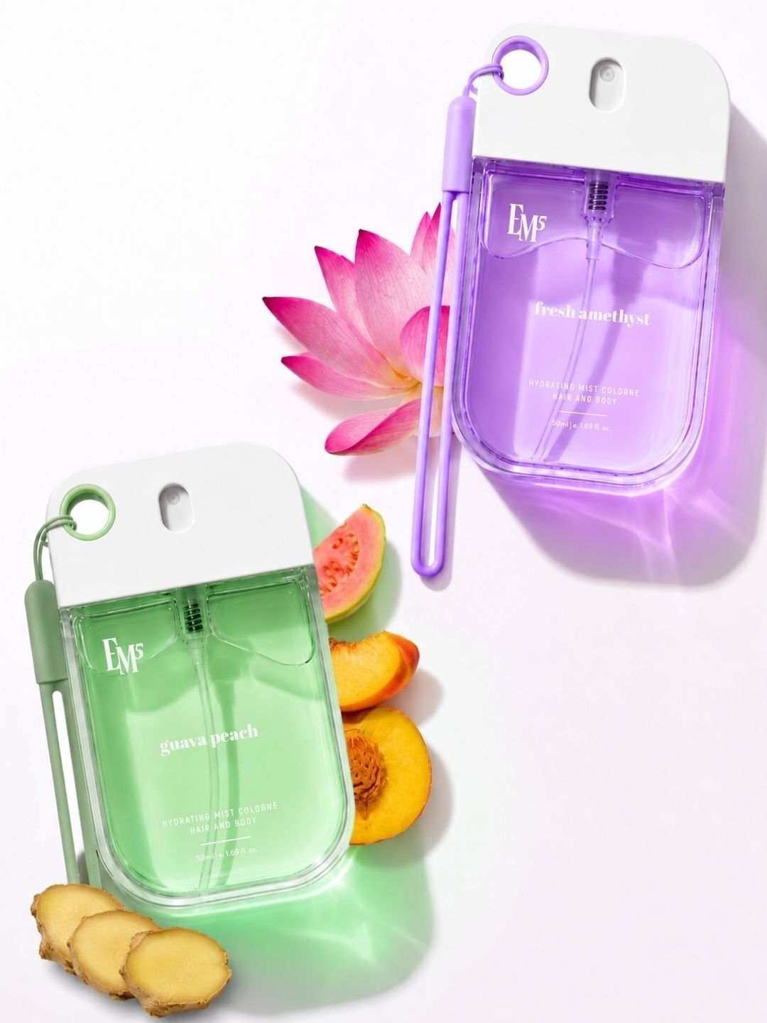 EM5 Women Set Of 2 Guava Peach & Fresh Amethyst Hair & Body Mist - 50 ml Each-picture-48