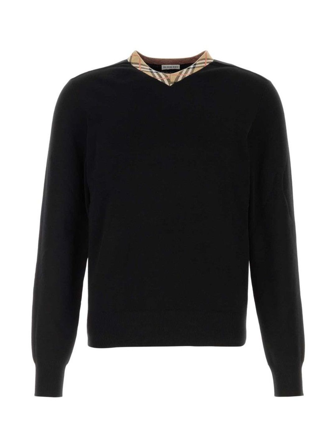 burberry Black V Neck Sweater-picture-31