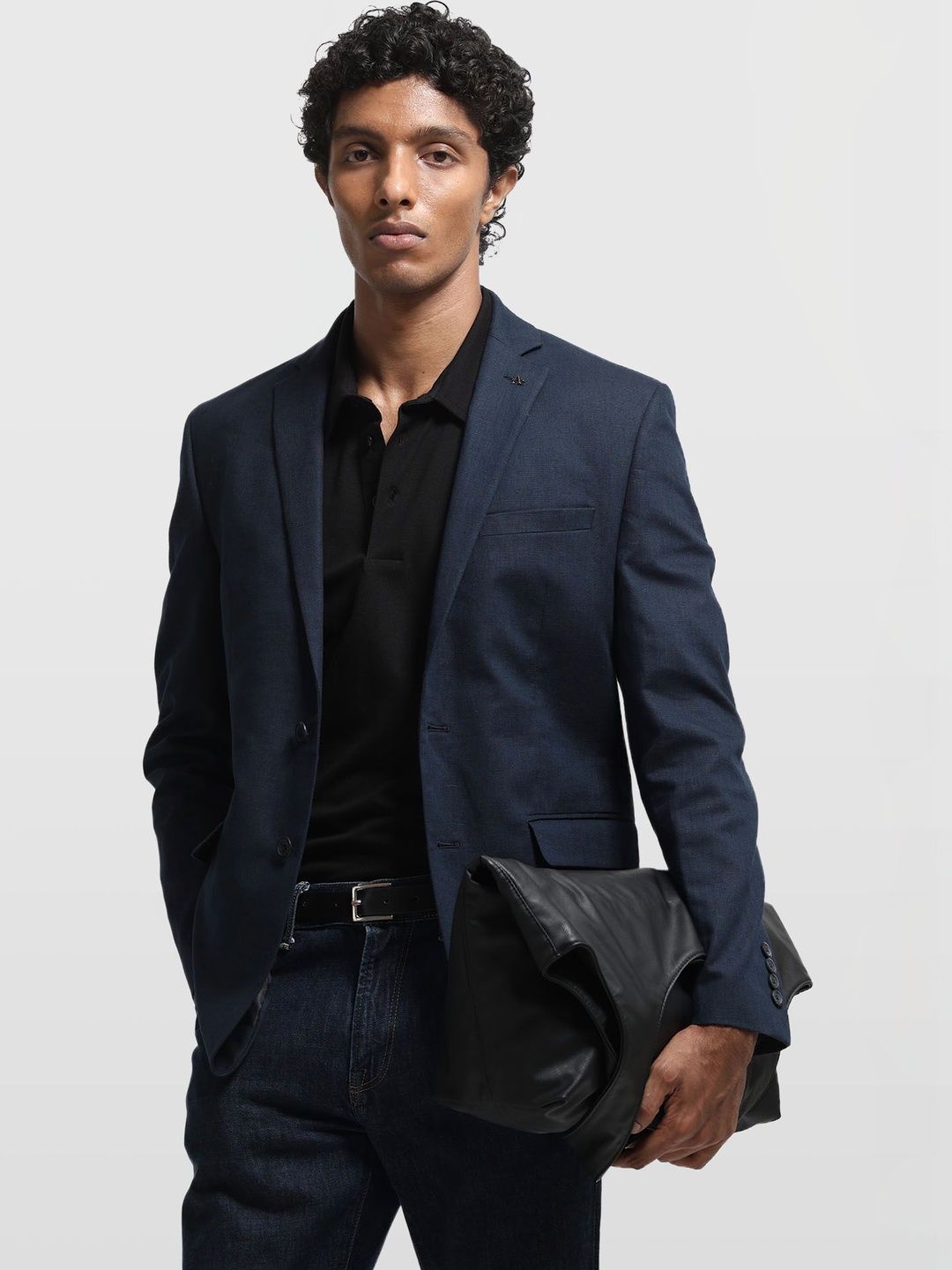 Arrow Tailored Fit Notched Lapel Collar Single-Breasted Blazers-picture-16