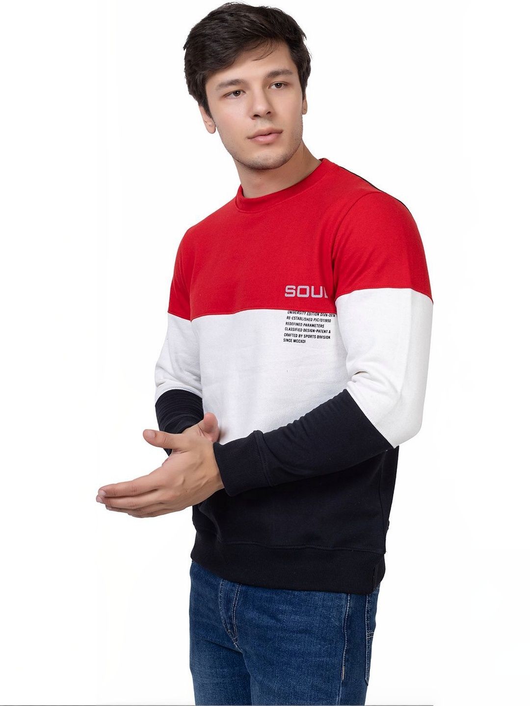 PYRO SPIRIT Men Colourblocked Sweatshirt-picture-33