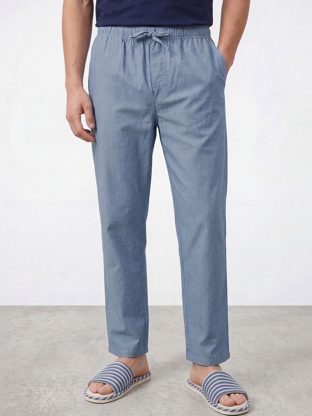 R&B Pure Cotton Mid-Rise Lounge Pants-picture-15