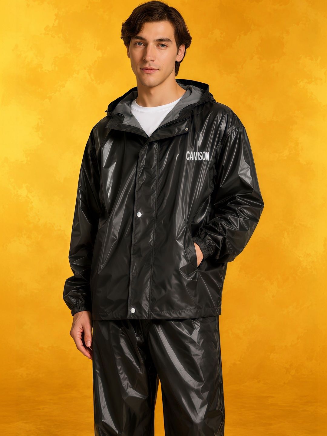 CAMISON Waterproof Reversible Hooded Raincoat-picture-48