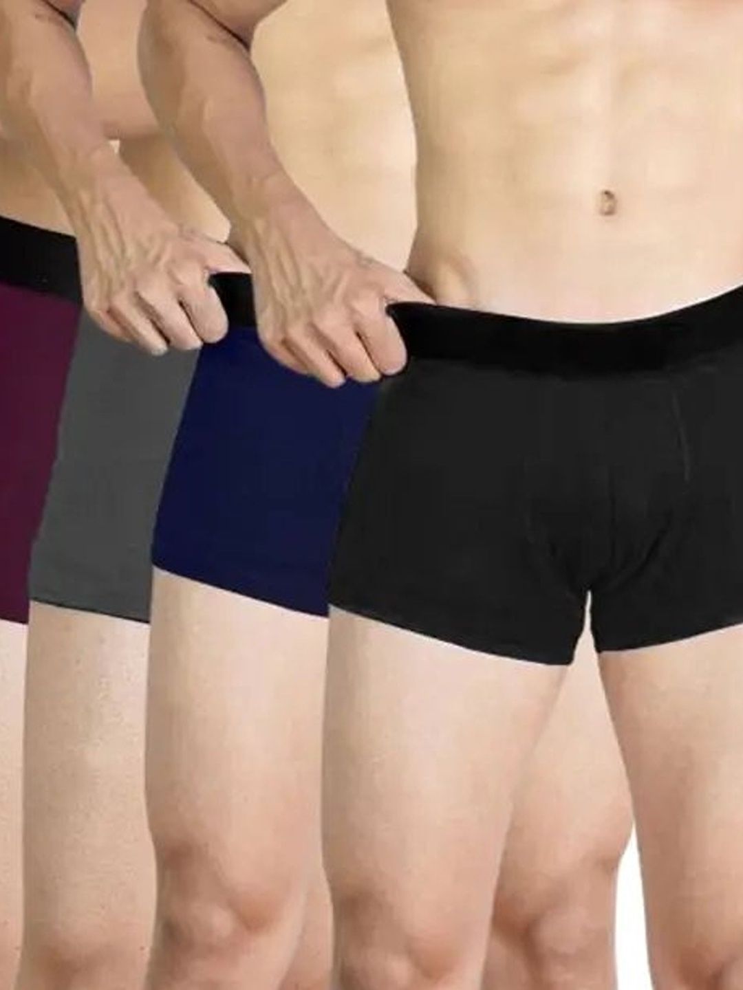 The Boring Company Men Pack of 4 Assorted Boxer-Style Briefs-picture-25