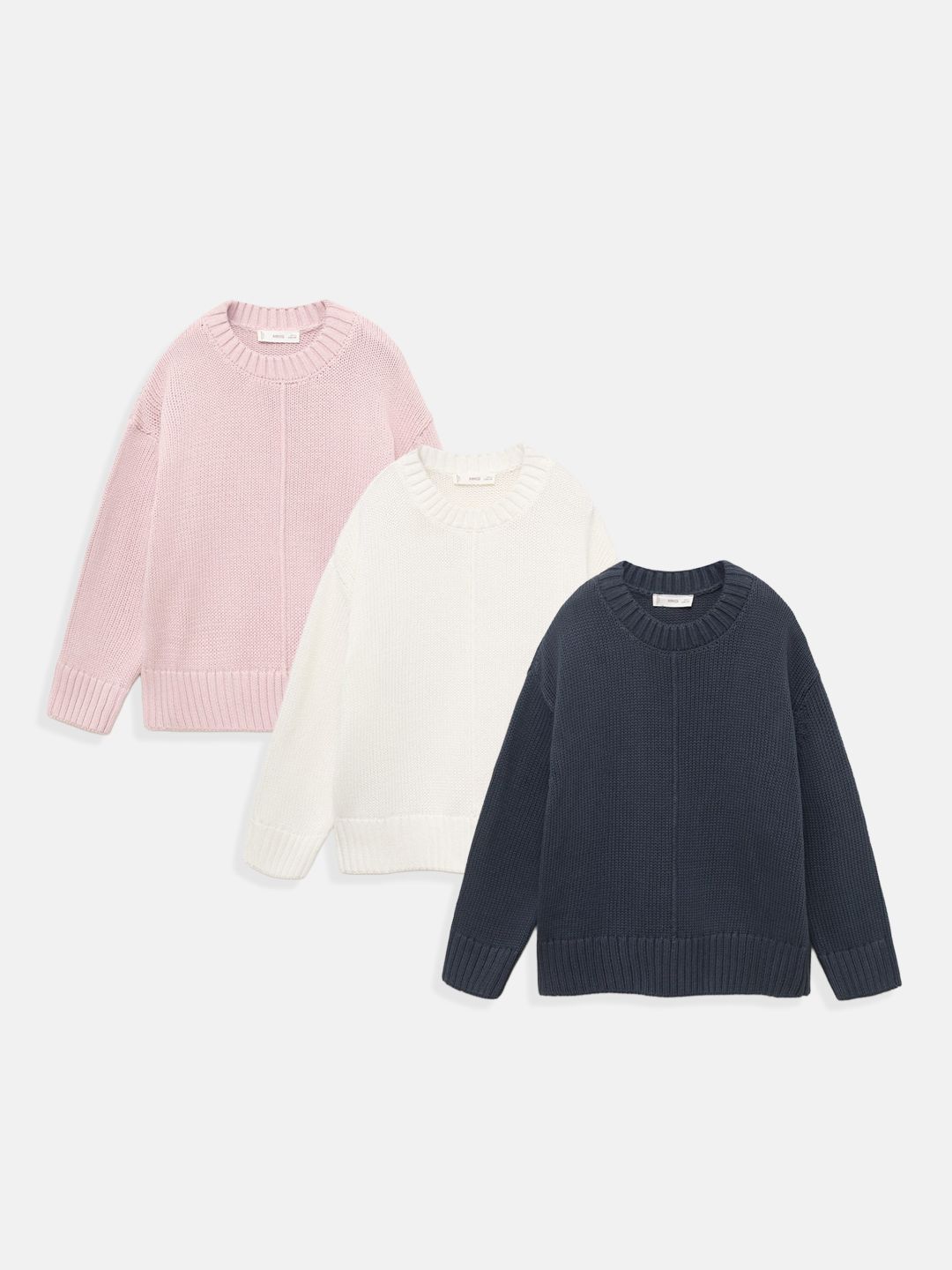 Mango Kids Pack Of 3 Pullover Sweaters-picture-36