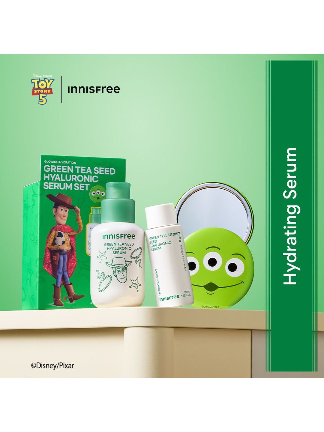 Innisfree Green Tea Seed Hyaluronic Acid Serum Duo with Toy Story Edition Mirror-image-10