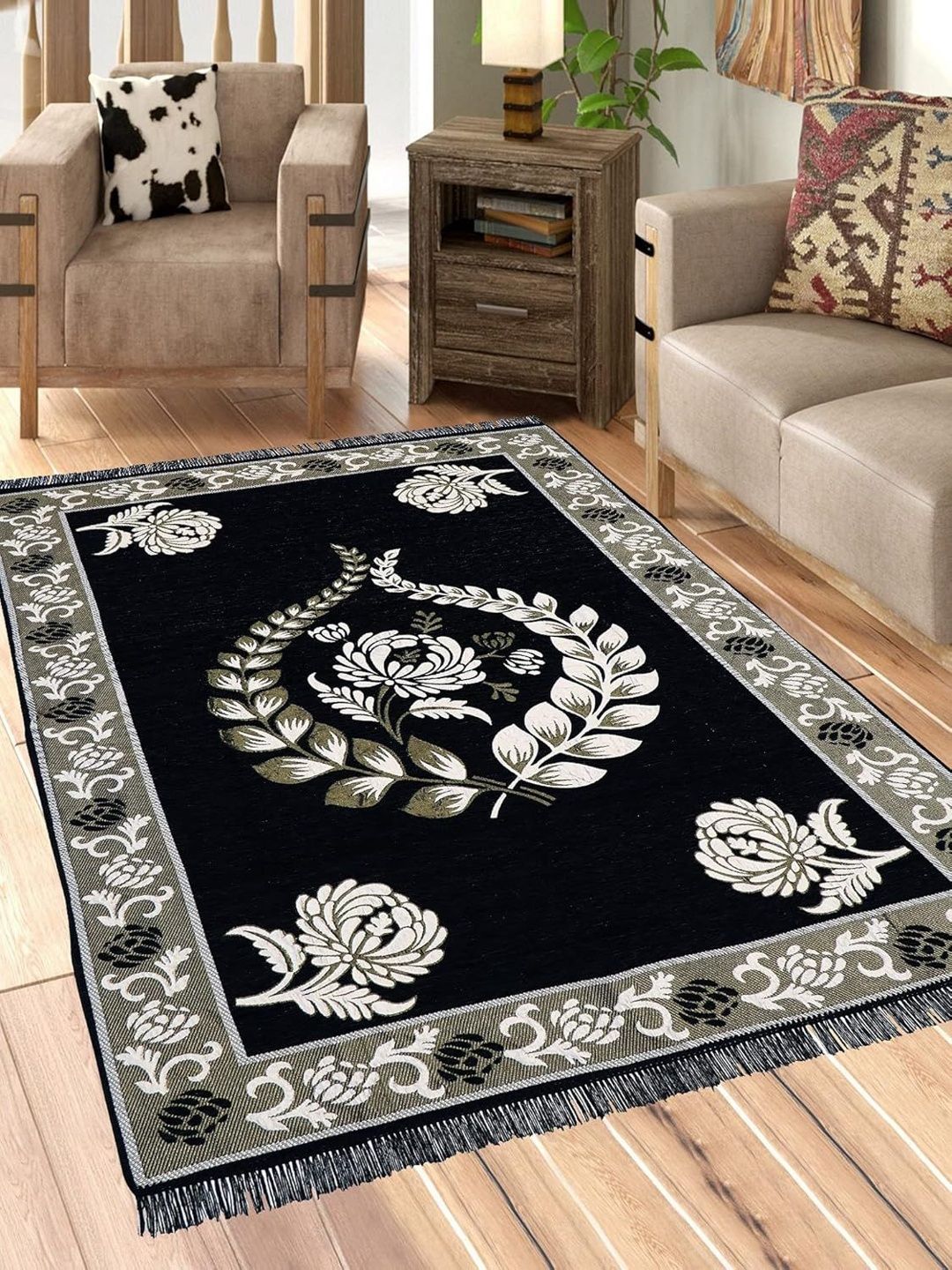 Dizen star Multicoloured Floral Anti-Skid Other Carpet-picture-20