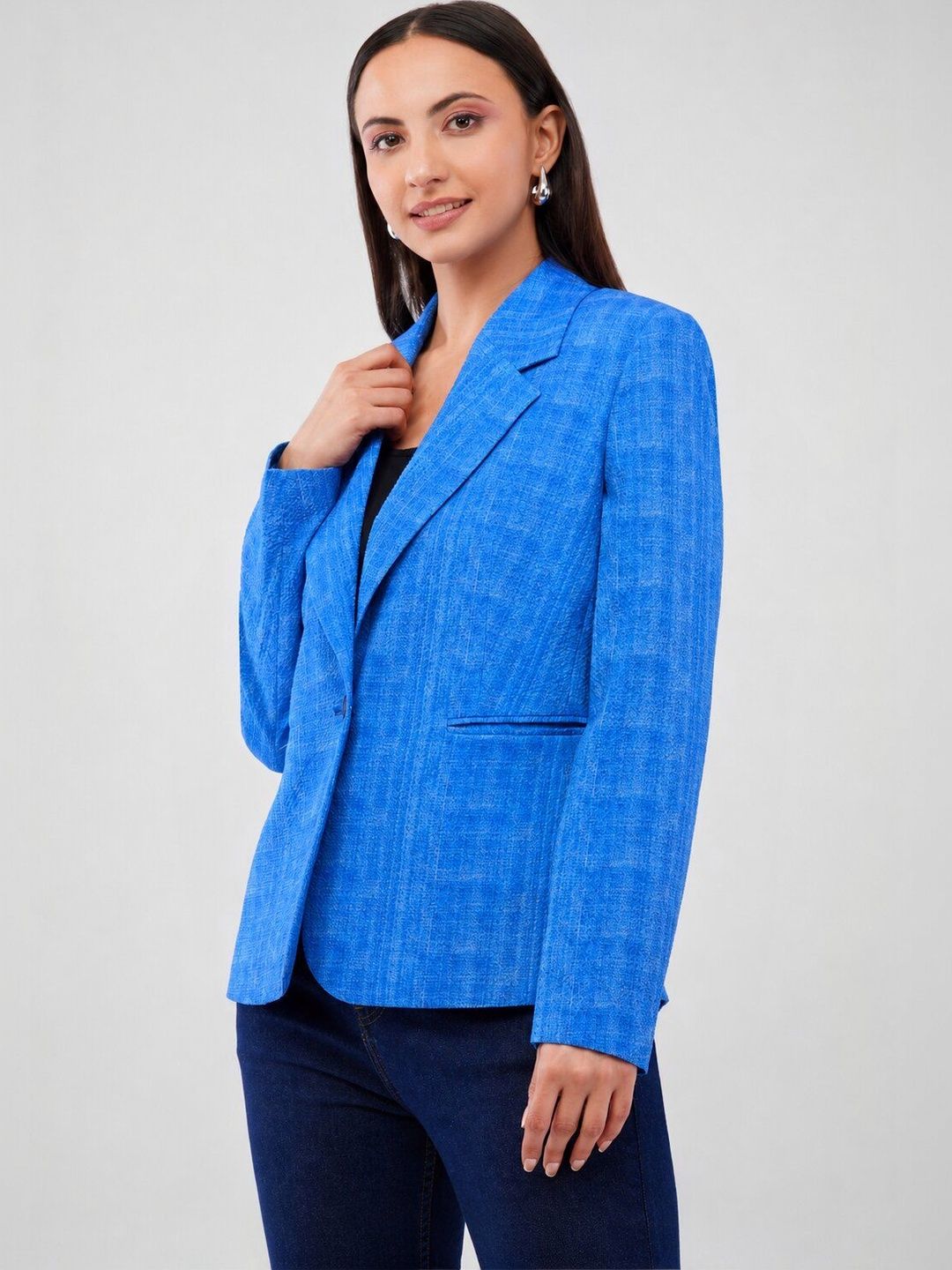 Integration Notched Lapel Single-Breasted Slim Fit Casual Blazers-picture-38