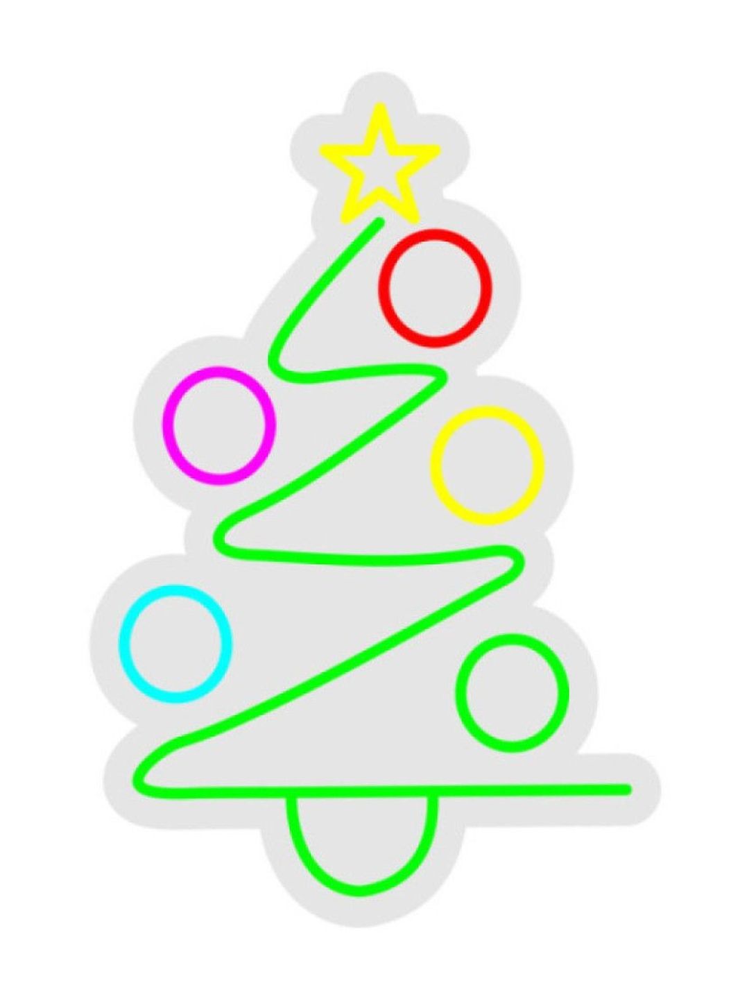 Custom Neon Christmas Tree String Lights-picture-18
