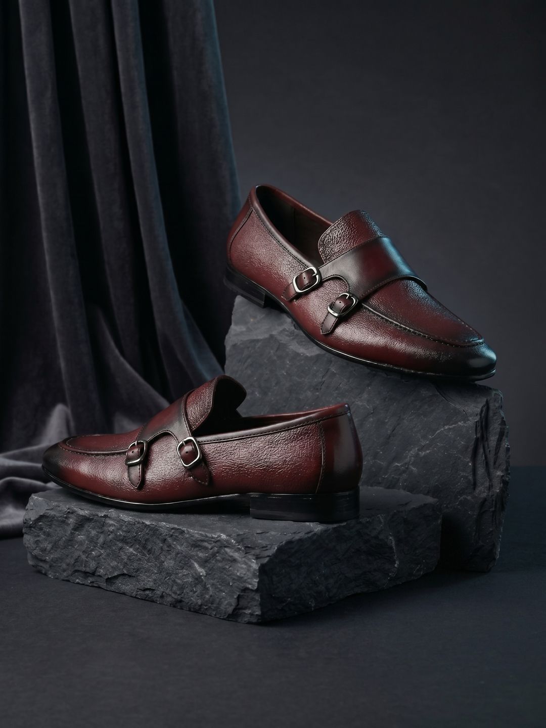 Regal Men Leather Formal Monks-picture-50