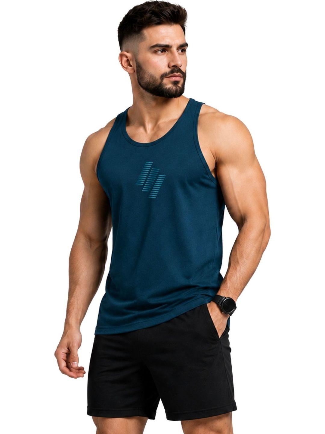 3Colors Printed Gym Vest-picture-31