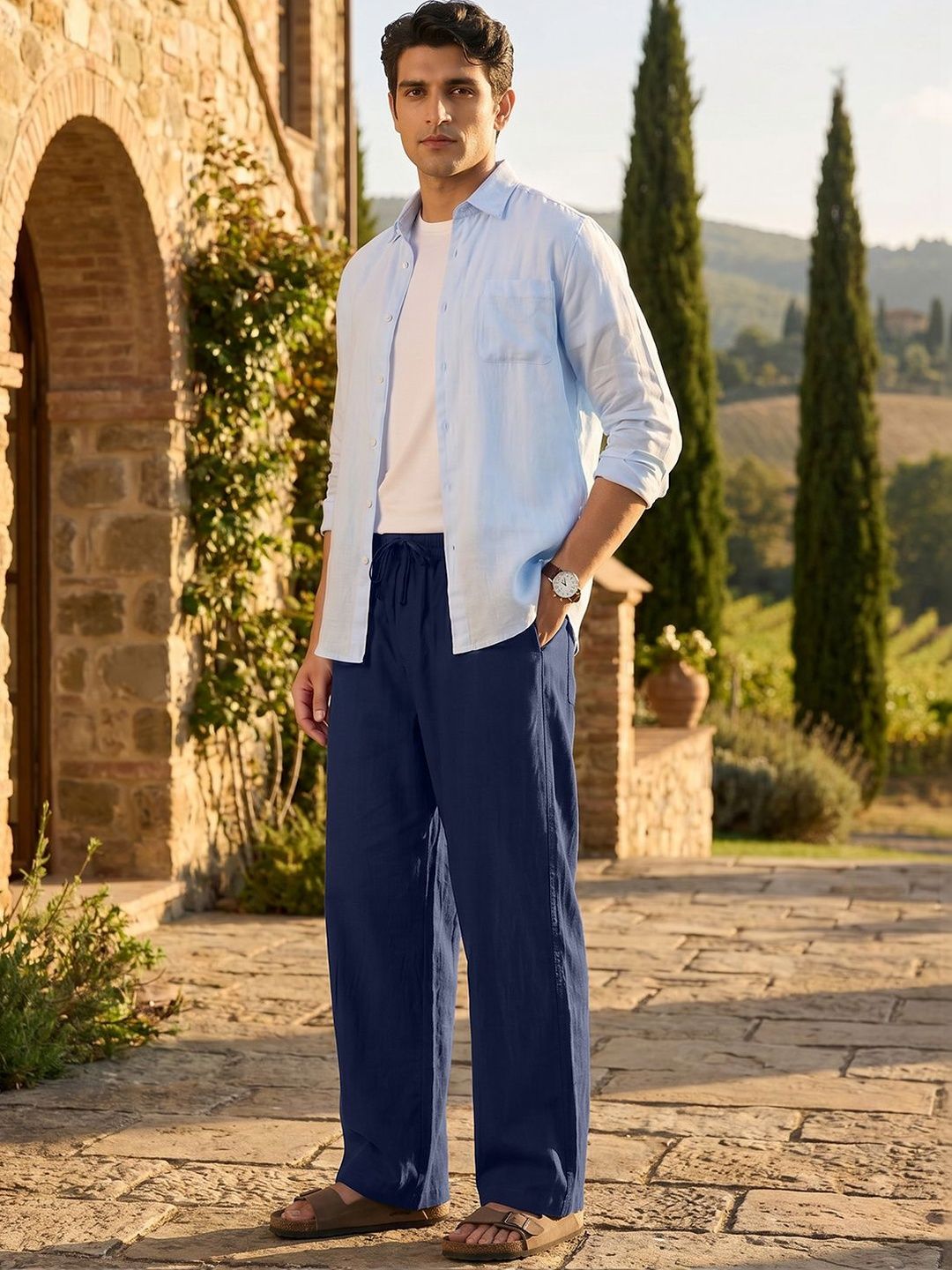 XYXX Men Cotton Mid-Rise Lounge Pants-picture-19