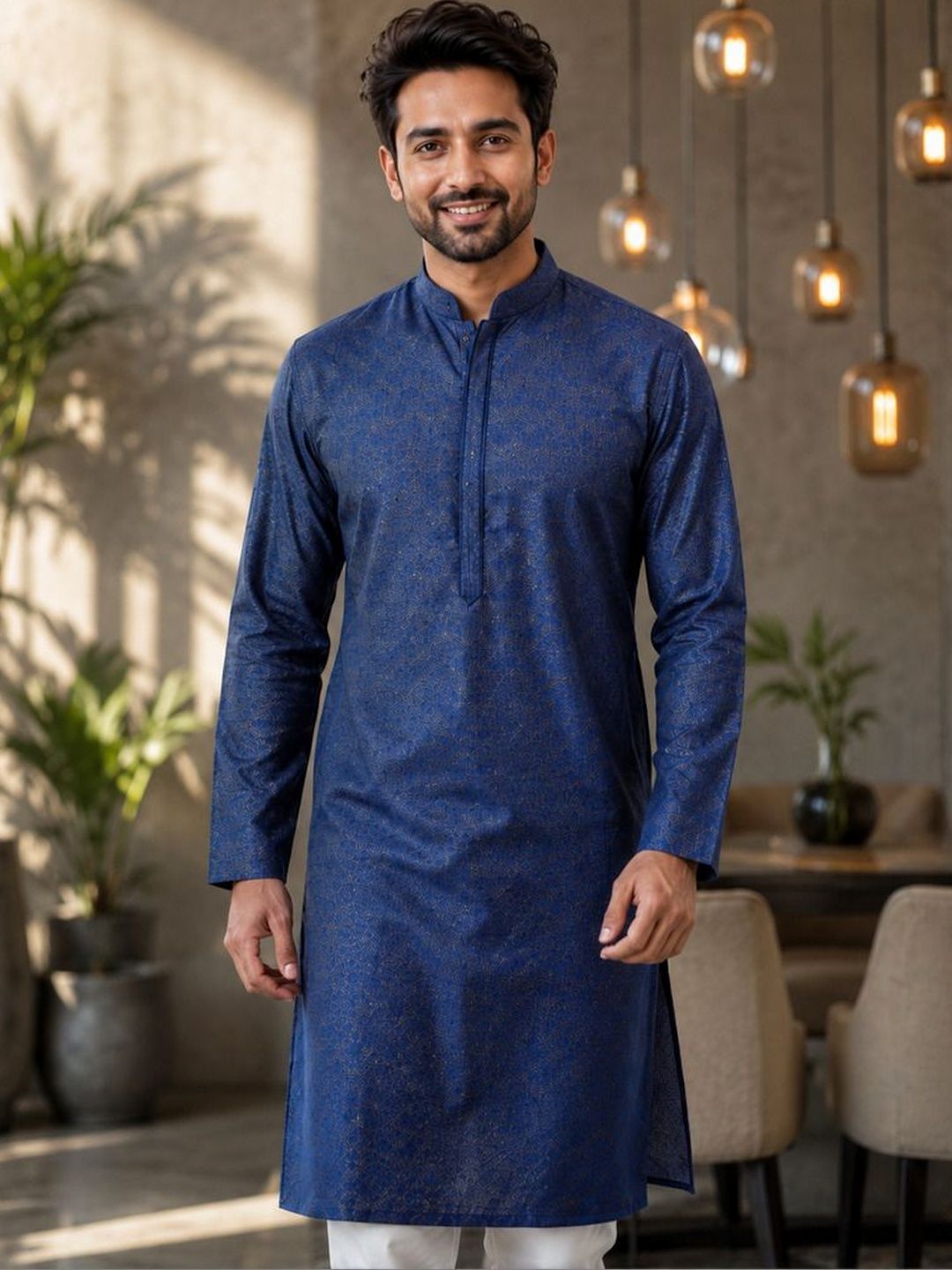 PulseIQ Men Ethnic Motifs Printed Kurta-picture-32