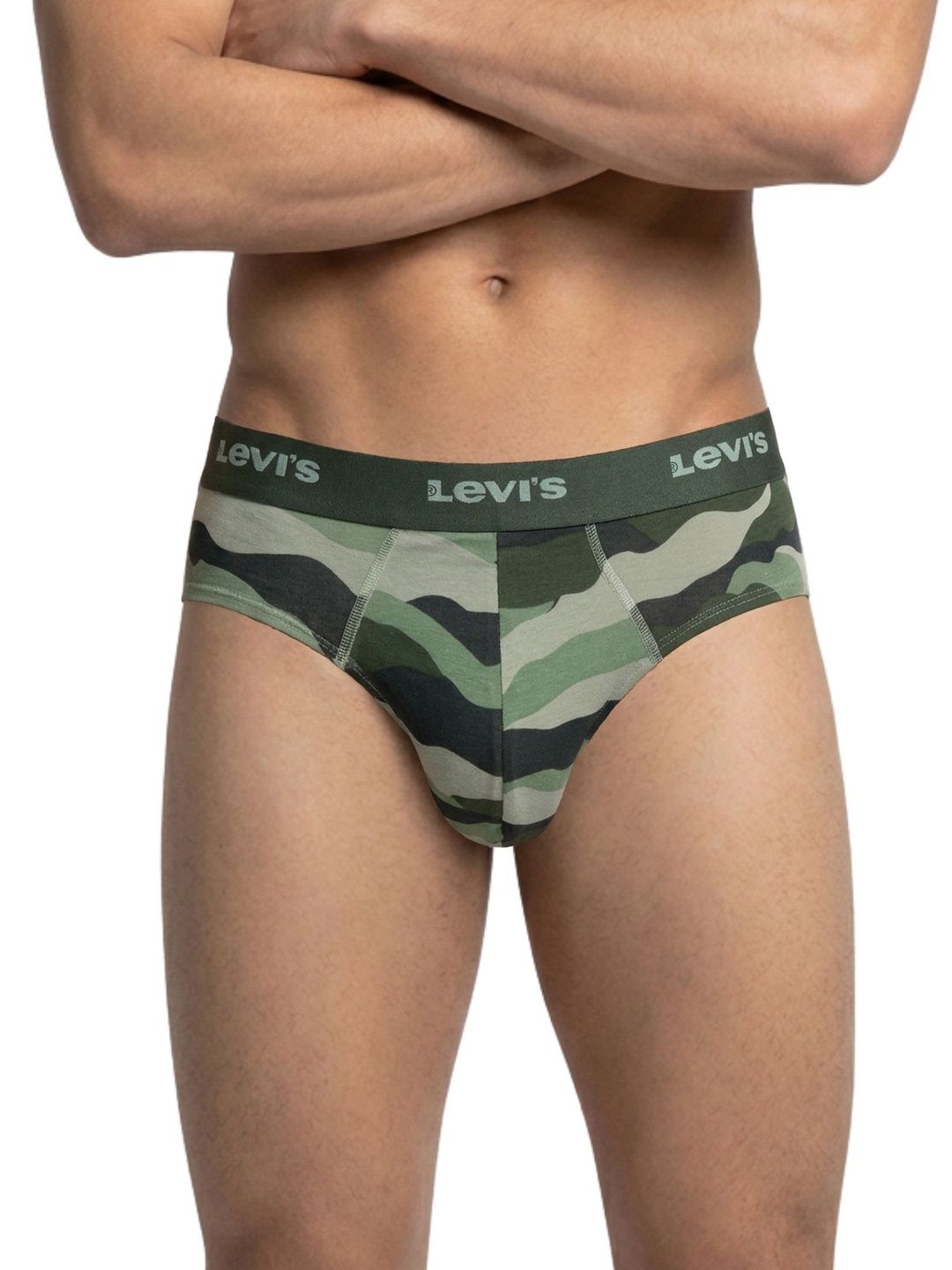 Levis Levi's 021 Men Cotton  Low Rise Outer Elastic Waistband Designer Brief