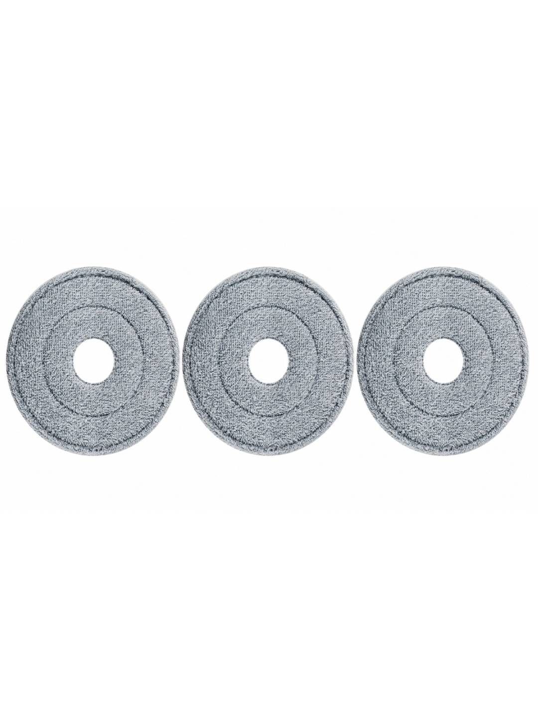 upkaranwale Grey 3 piece Textured Plastic Bath Accessories Set-image-38
