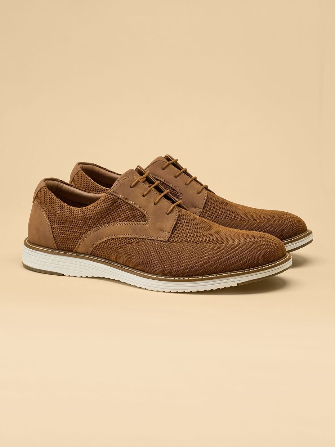 Campus Men Textured PU Derbys-picture-17