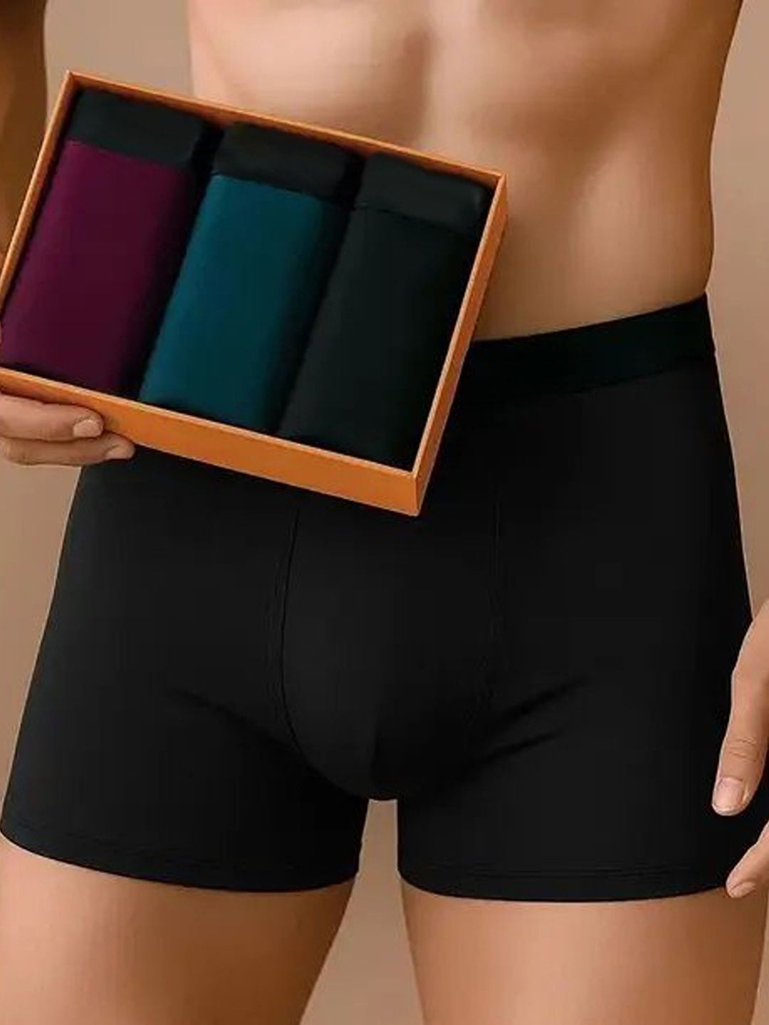 The Boring Company Men Pack of 4 Assorted Boxer-Style Briefs-picture-17