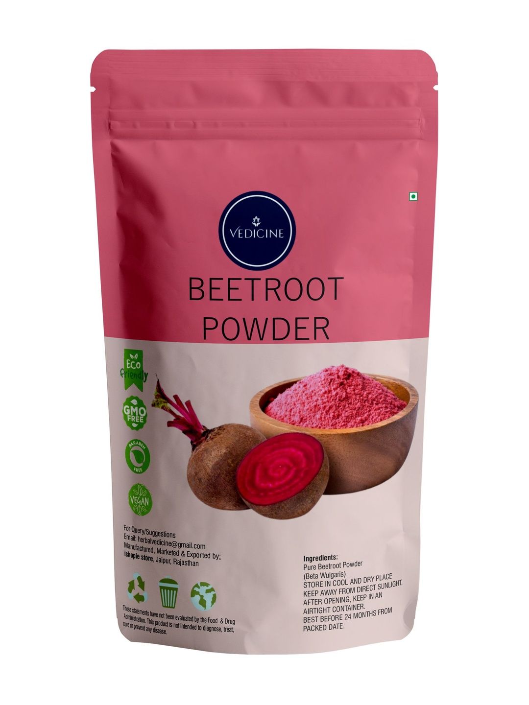 VEDICINE Beetroot Powder For Face - 100 g-image-46