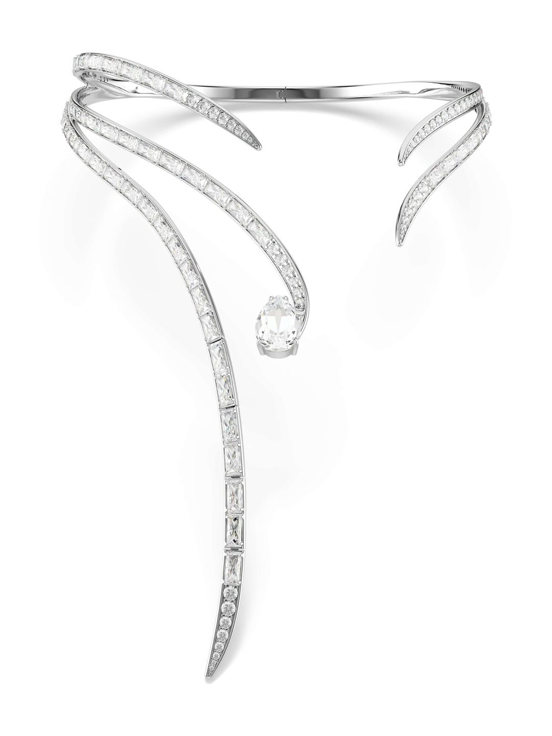 SWAROVSKI Rhodium-Plated Open Necklace-picture-23