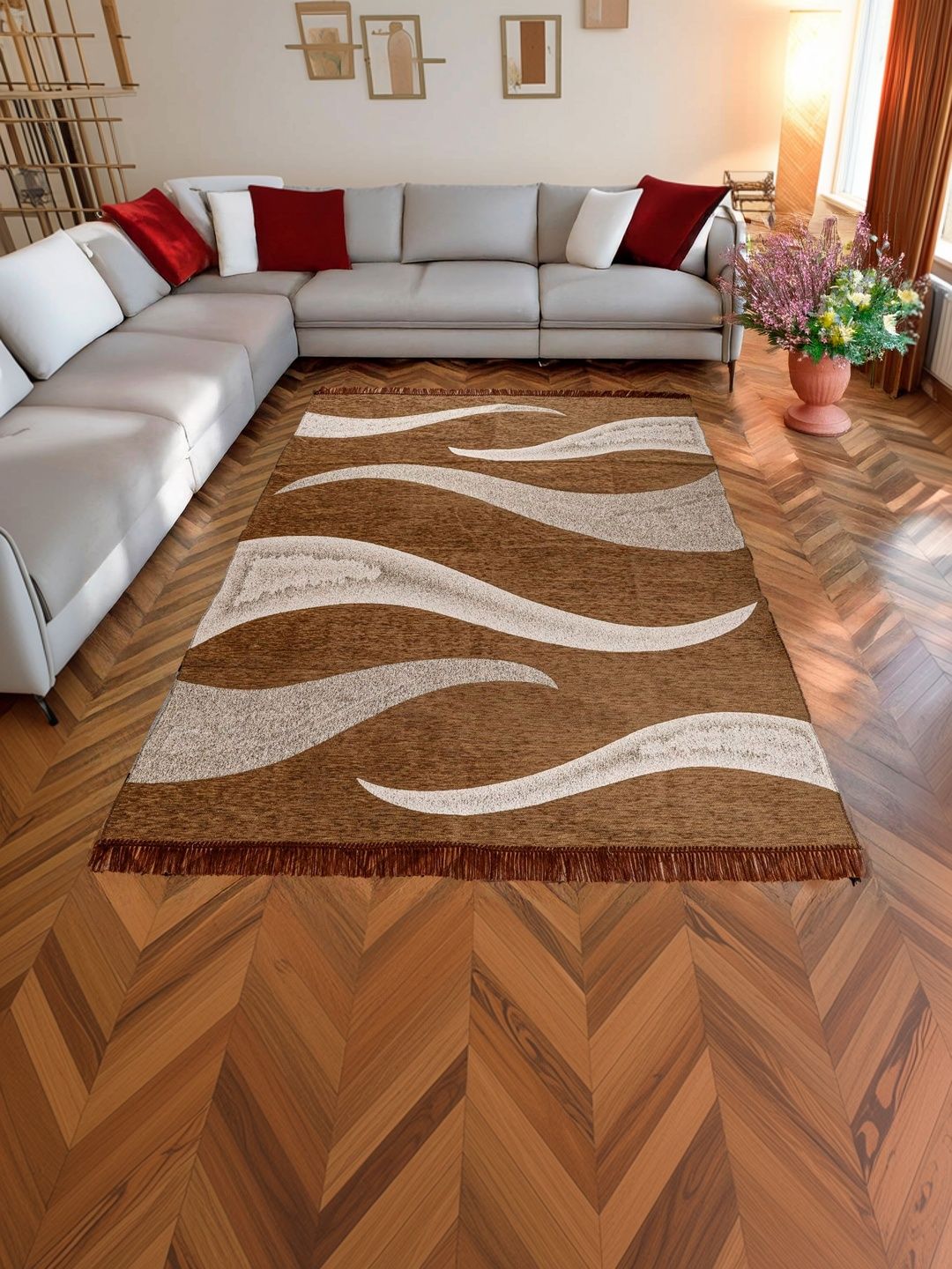 Dizen star Multicoloured Abstract Anti-Skid Other Carpet-image-36