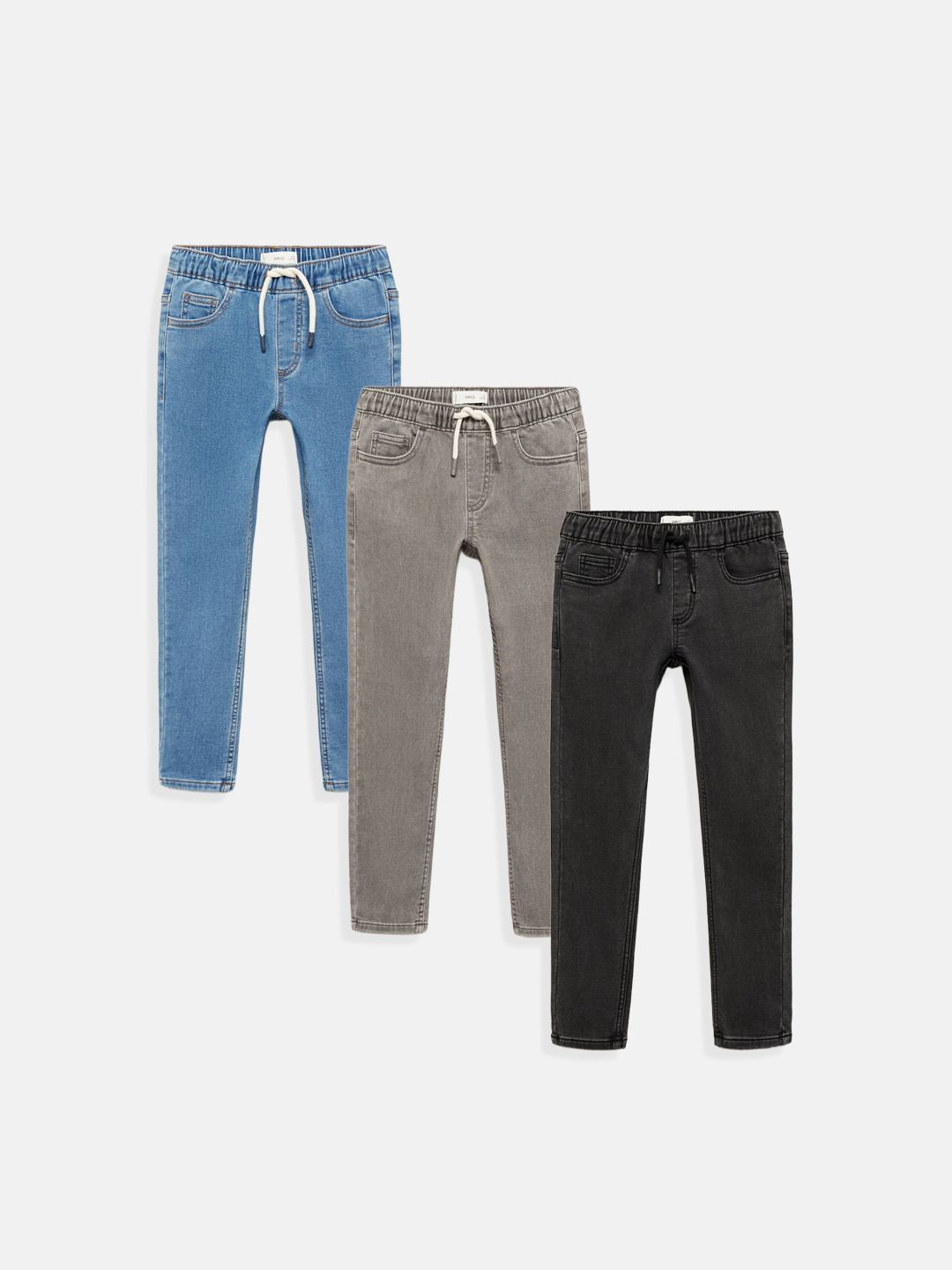 Mango Kids Boys Pack Of 3 Regular Fit Stretchable Jeans-picture-30