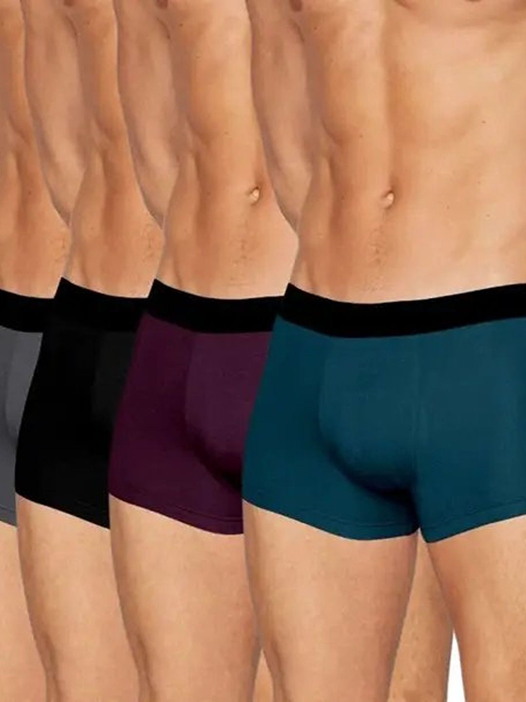 The Boring Company Men Pack of 4 Assorted Boxer-Style Briefs-picture-42